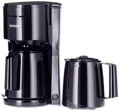 Severin KA 9307 Filterkaffeemaschine 2 Thermokannen schwarz