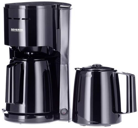 Severin KA 9307 Filterkaffeemaschine 2 Thermokannen schwarz