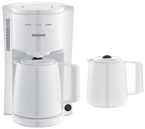 Severin KA 9309 Filterkaffeemaschine 2 Thermokannen weiß, Bild 2