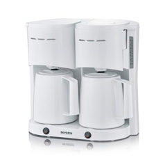 Severin KA 9314 Duo-Filterkaffeemaschine mit 2 Thermokannen 1000W weiß