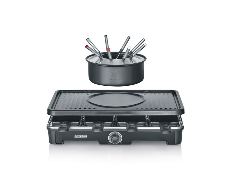 Severin Raclette RG 2347 Raclette-Fondue Kombination