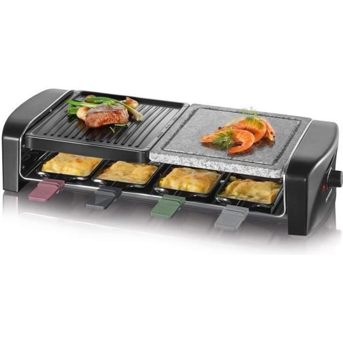 Severin RG 9645 Raclette-Grill mit Naturstein 1.400W schwarz, Bild 2