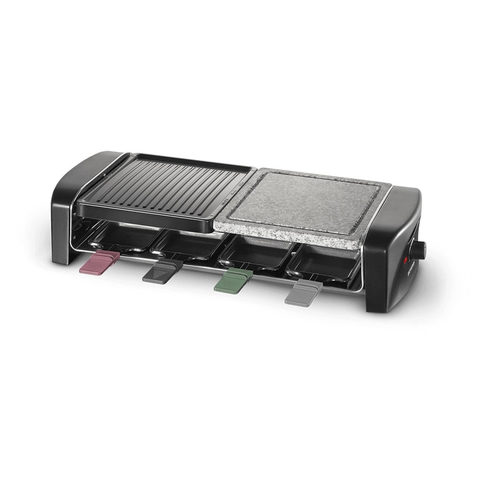 Severin RG 9645 Raclette-Grill mit Naturstein 1.400W schwarz