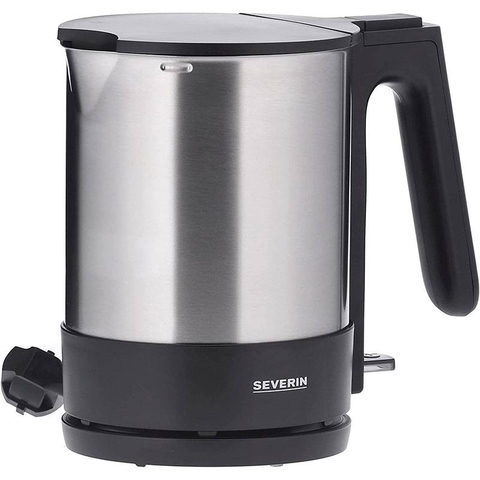 Severin Wasserkocher 1,7 Ltr. / 2.200 Watt Edelstahl Schwarz