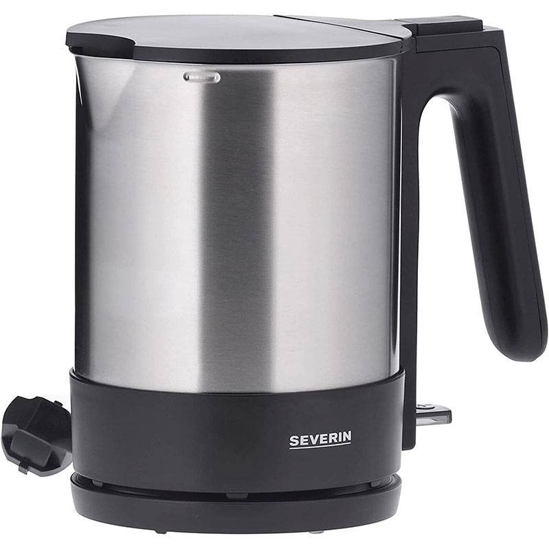 Severin Wasserkocher 1,7 Ltr. / 2.200 Watt Edelstahl Schwarz