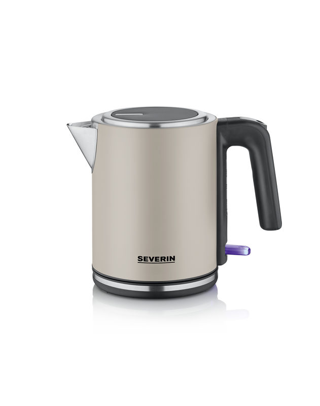 SEVERIN Wasserkocher WK 9577, Dusty Beige Fassungsvermögen: 1,0 Liter, 360 Grad kabellos (WK 9577)