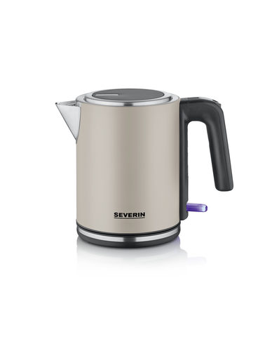 SEVERIN Wasserkocher WK 9577, Dusty Beige Fassungsvermögen: 1,0 Liter, 360 Grad kabellos (WK 9577)
