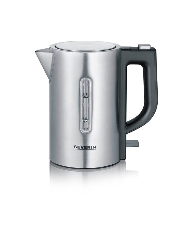 Severin WK 3647 Wasserkocher BPA-frei Edelstahl, Schwarz Fassungsvermögen: 0.5l, Bild 2