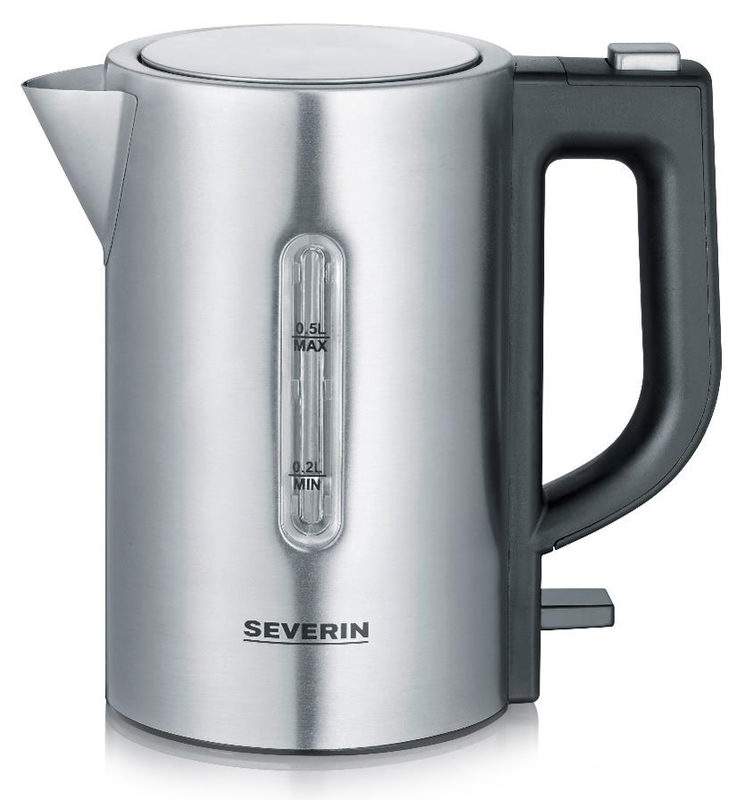 Severin WK 3647 Wasserkocher BPA-frei Edelstahl, Schwarz Fassungsvermögen: 0.5l, Bild 5