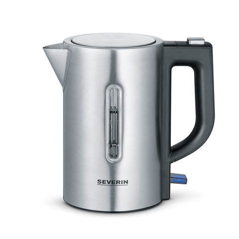 Severin WK 3647 Wasserkocher BPA-frei Edelstahl, Schwarz Fassungsvermögen: 0.5l