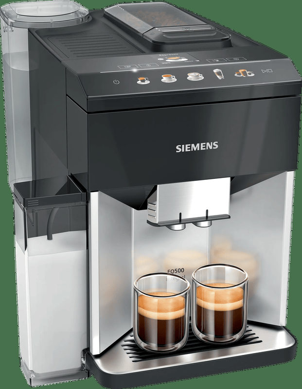 Siemens Hausgeräte EQ500 integral TQ513D01 Kaffeevollautomat Schwarz, Silber, Bild 2