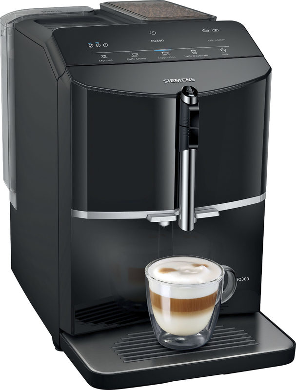 Siemens Kaffeevollautomat EQ.300 TF301E19 klavierlack/schwarz