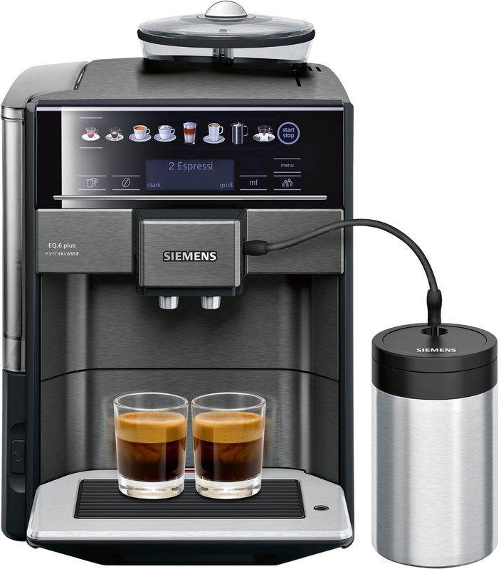 Siemens TE657F09DE EQ.6 plus extraKlasse Kaffeevollautomat dark inox
