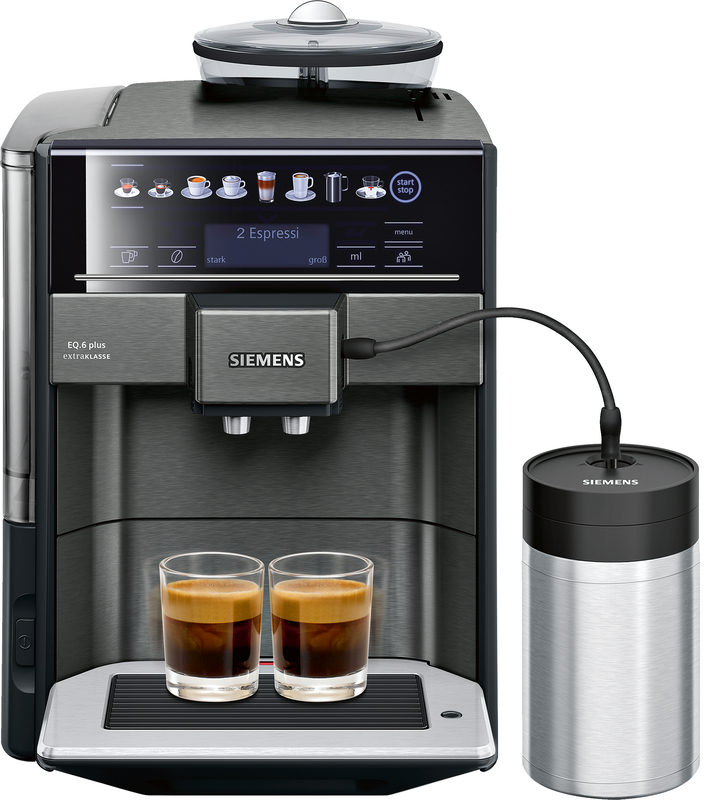 Siemens TE657F09DE EQ.6 plus extraKlasse Kaffeevollautomat dark inox, Bild 2
