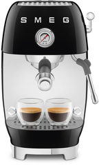 SMEG ECF03BLEU 50's Style Premium-Siebträger-Espressomaschine Schwarz