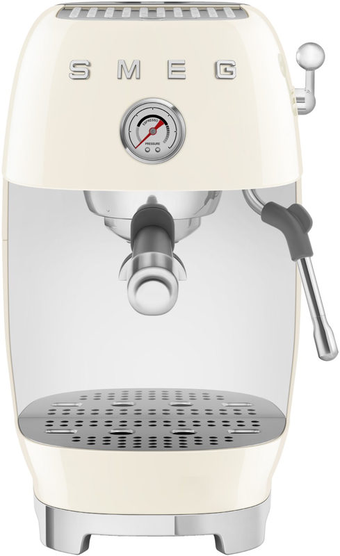 SMEG ECF03CREU 50's Style Premium-Siebträger-Espressomaschine Creme