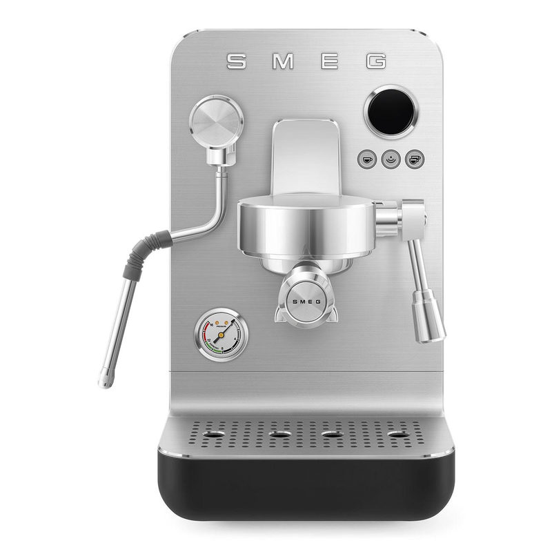 Smeg EMC02BLMEU Minipro Espressomaschine Collezione Ästhetik Schwarz