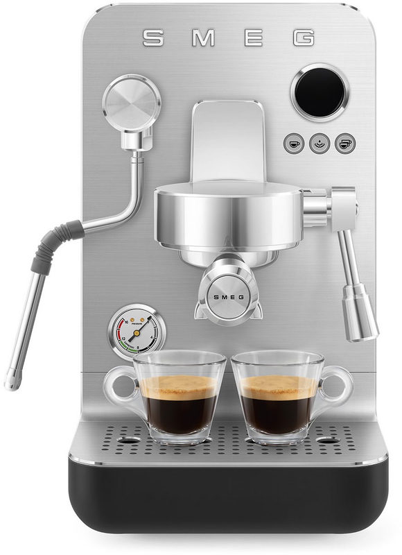 Smeg EMC02BLMEU Minipro Espressomaschine Collezione Ästhetik Schwarz, Bild 2
