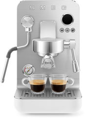 Smeg EMC02WHMEU Minipro Espressomaschine Collezione Ästhetik Weiß