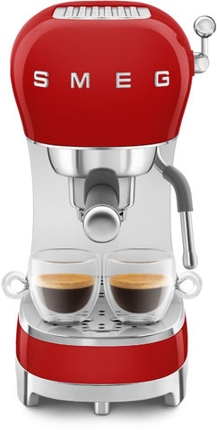 SMEG Espresso-Kaffeemaschine 50s Retro Style Rot ECF02BLEU rot