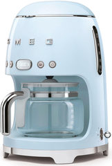 Smeg Filterkaffeemaschine DCF02PBEU 1,4 l Kaffeekanne Papierfilter 1x4 inkl. Permanentfilter