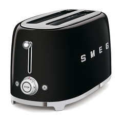 SMEG TSF02BLEU 50s Style 4 Scheiben Langschlitz Toaster Schwarz