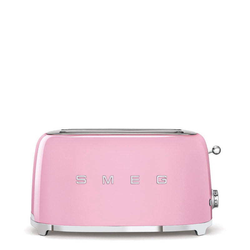 SMEG TSF02PKEU 50s Style 4 Scheiben Langschlitz Toaster Cadillac Pink
