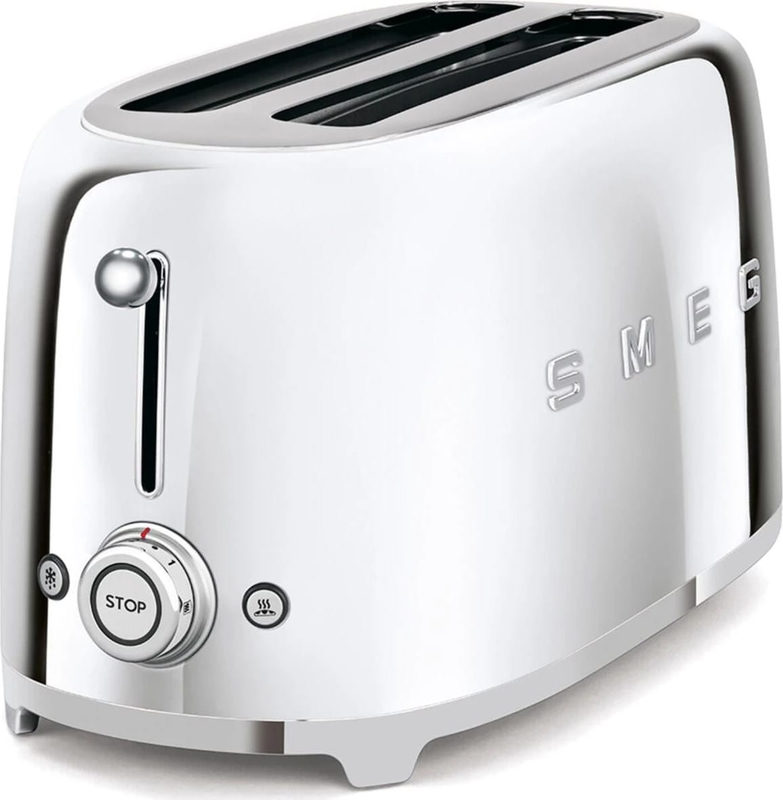 SMEG TSF02SSEU 50s Style 4 Scheiben Langschlitz Toaster Chrome