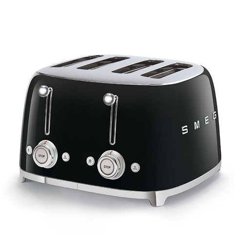 SMEG TSF03BLEU 50s Style 4 Scheiben Toaster Schwarz