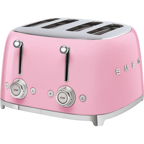 SMEG TSF03PKEU 50s Style 4 Scheiben Toaster Cadillac Pink