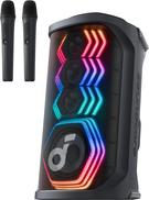 Soundcore Rave 3S Bluetooth Lautsprecher 200W schwarz LED inkl 2 kabellose Mikrofone, Bild 4