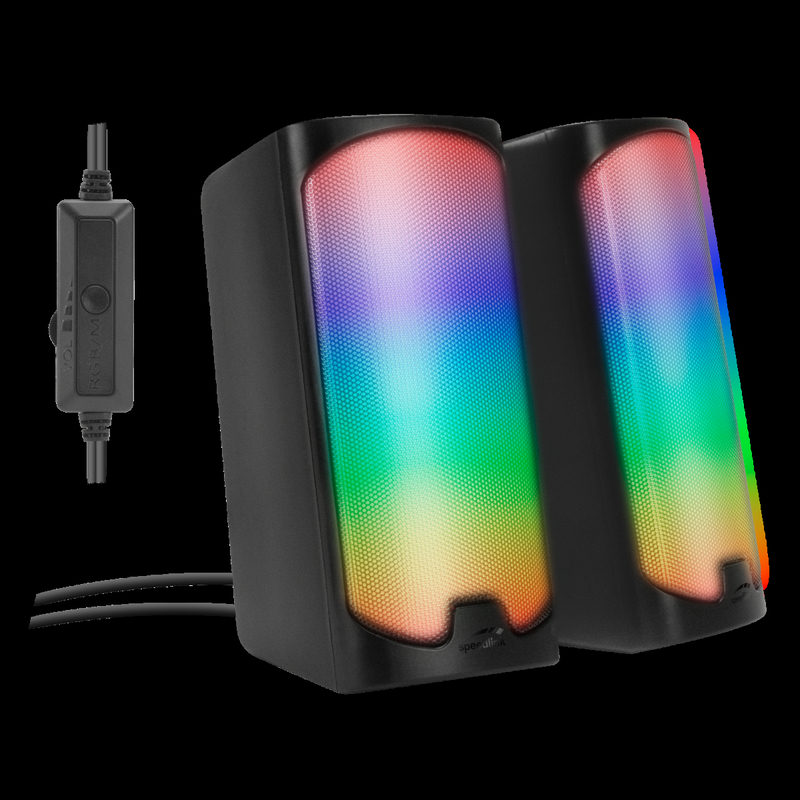 SPEEDLINK TONOS RGB Gaming Stereo Speaker, black - Neu, Bild 2