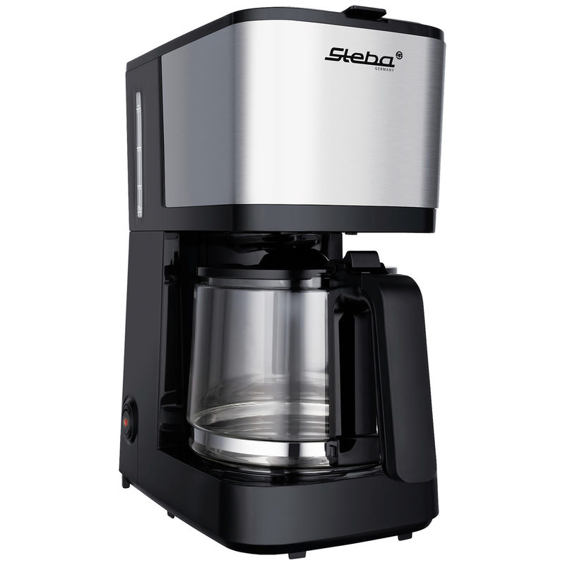 Steba Km F2 Kaffeemaschine Silber, Schwarz Fassungsvermögen Tassen=10 Glaskanne
