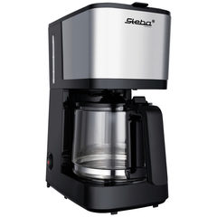 Steba Km F2 Kaffeemaschine Silber, Schwarz Fassungsvermögen Tassen=10 Glaskanne