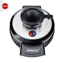 Steba WE 20 Volcano Waffeleisen schwarz/silber