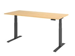 Stehtisch 180 x 129 x 80 cm Ahorn/ Graphit