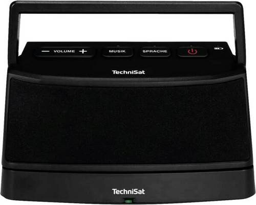 TechniSat ISIBOX 1, schwarz Docking Lautsprecher AUX, tragbar Schwarz