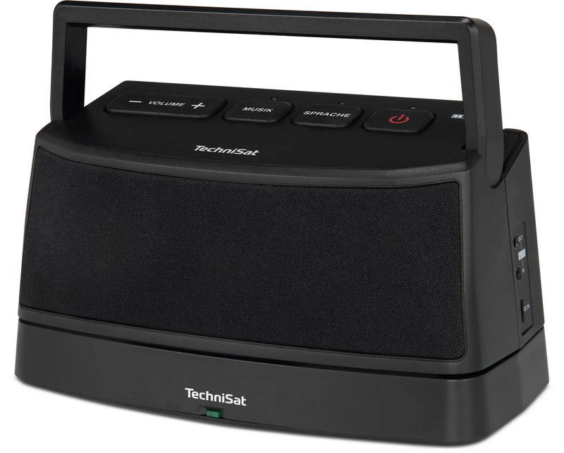 TechniSat ISIBOX 1, schwarz Docking Lautsprecher AUX, tragbar Schwarz, Bild 2