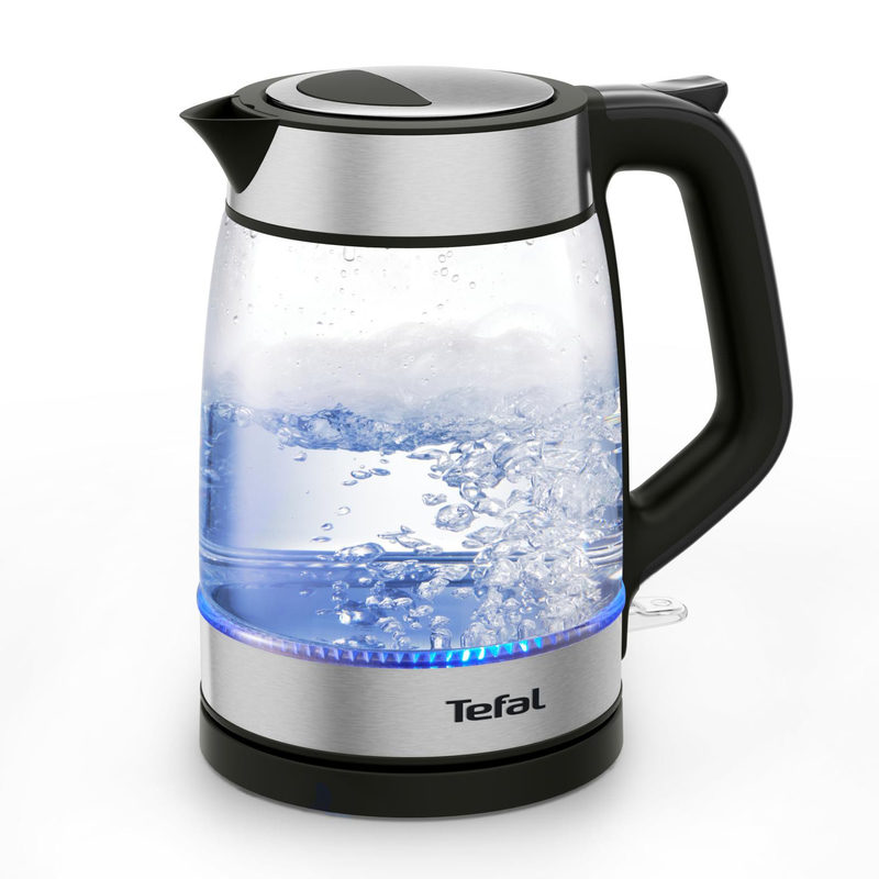 Tefal KI6058 Morning 1,7 L Glas-Wasserkocher schwarz