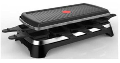 Tefal RE 4588 Raclette-Grill für 10 Personen Schwarz/Edelstahl, Bild 2