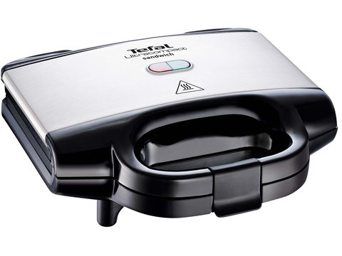 Tefal Sandwichmaker 'Ultra-Compact SM1552', schwarz/silber