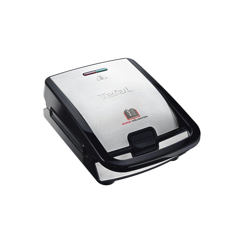Tefal SW854D Waffeleisen Snack Collection 700W 4 Platten Schwarz/Edelstahl, Bild 3