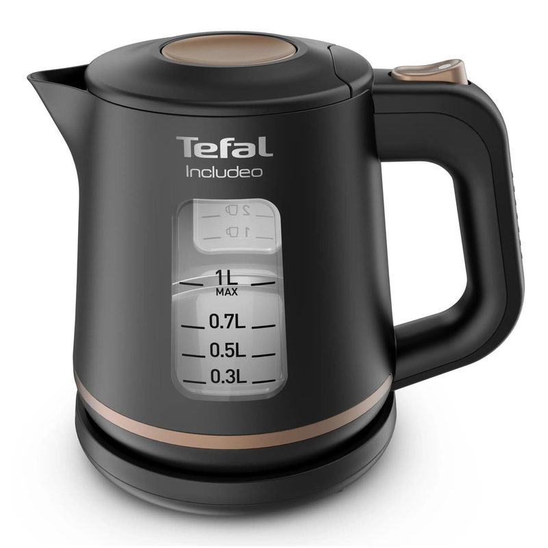 Tefal Wasserkocher KI5338 Includeo 1 l 2400 W Anti-Rutsch-Griff, Wasserstandsanzeige, herausnehmbarer Filter, Bild 2