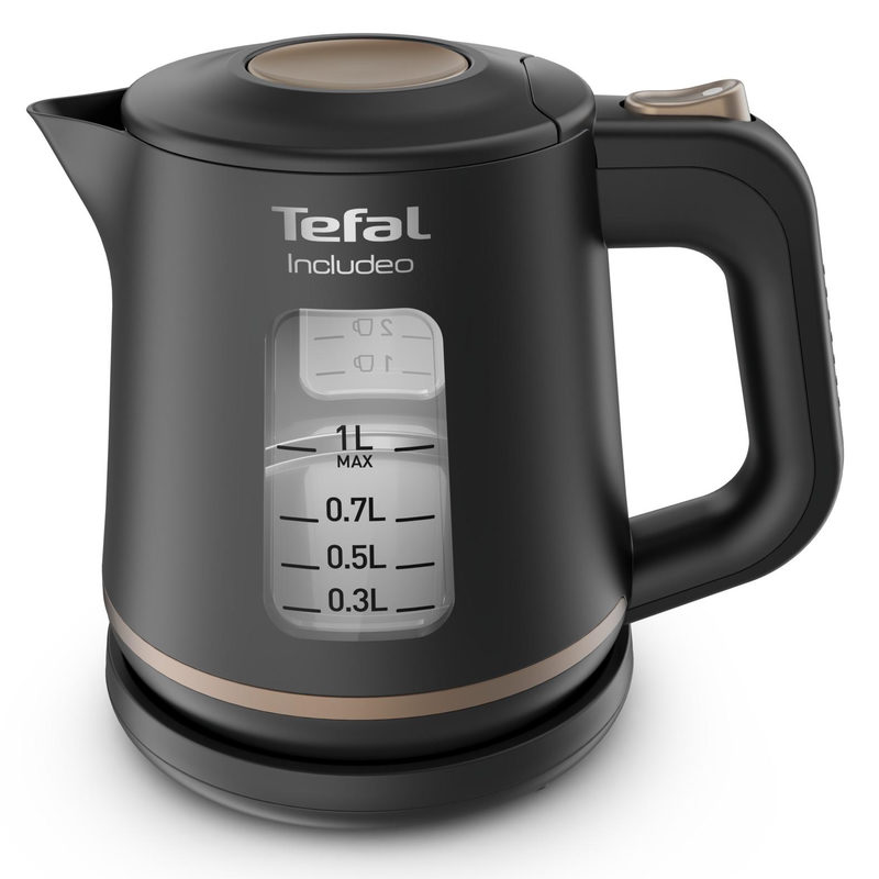 Tefal Wasserkocher KI5338 Includeo 1 l 2400 W Anti-Rutsch-Griff, Wasserstandsanzeige, herausnehmbarer Filter, Bild 4
