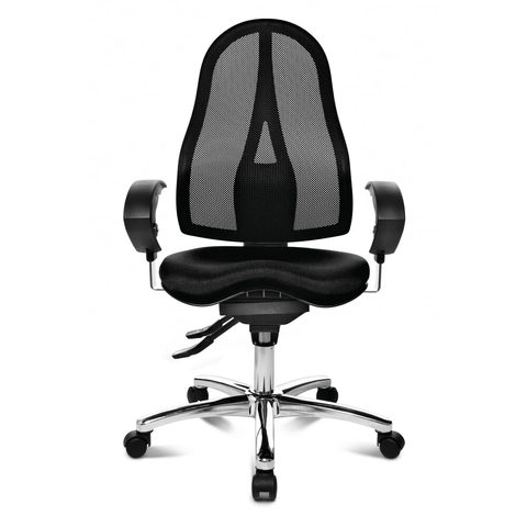 Topstar Bürodrehstuhl Ortho 15, Netzrücken, höhenverstellbare Armlehnen,