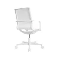 Topstar Bürostuhl Sitness Life 40, mit Armlehnen, 3D-Mechanik, Flachsitz, Netzrücken, weiß/weiß