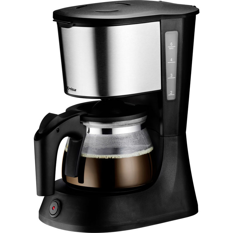 Trisa Perfect Coffee 6 Kaffeemaschine Schwarz Fassungsvermögen Tassen=6 Warmhaltefunktion