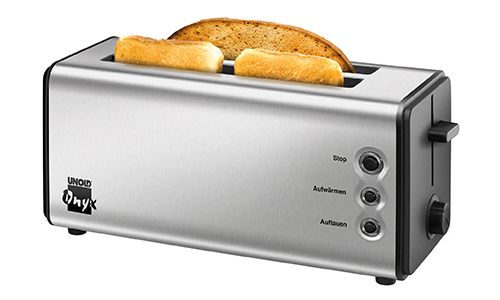 UNOLD 38915 Toaster Onyx Duplex Schwarz-Edelstahl Doppellangschlitz-Toaster Toaster & Sandwichmaker, Bild 3