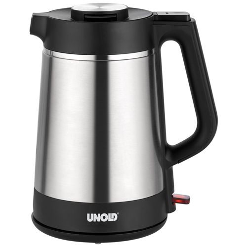 Unold BLITZKOCHER Thermo Wasserkocher Edelstahl, Schwarz Fassungsvermögen: 1.5l