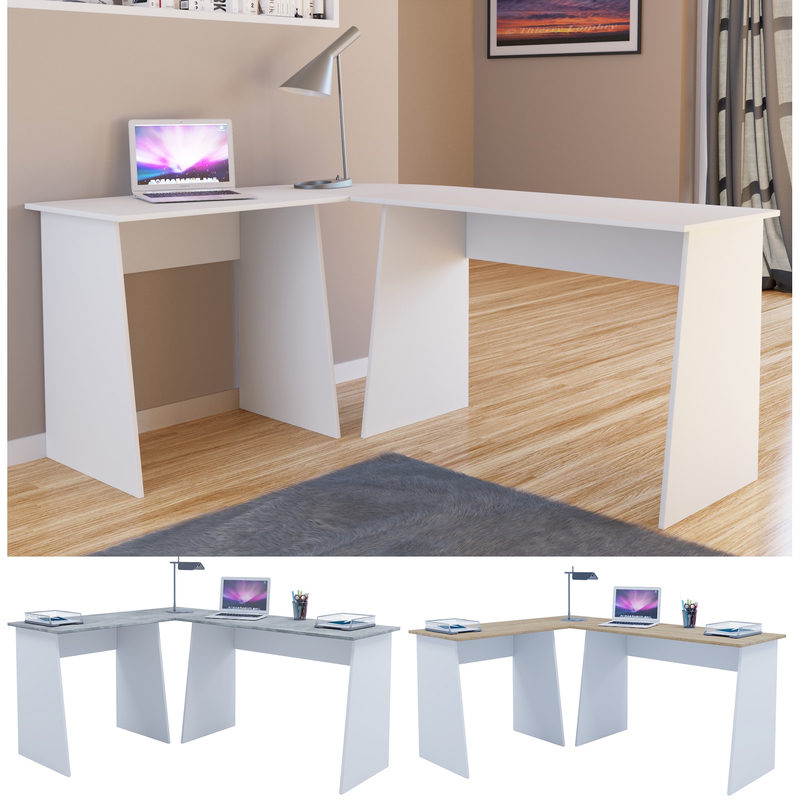 VCM Schreibtisch Holz Eckschreibtisch Winkeltisch Masola 1 Stk., Bild 6